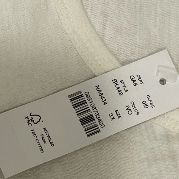 Jcrew NWT graphic tee hundred percent cotton size 3X runs Small - Picture 6 of 8